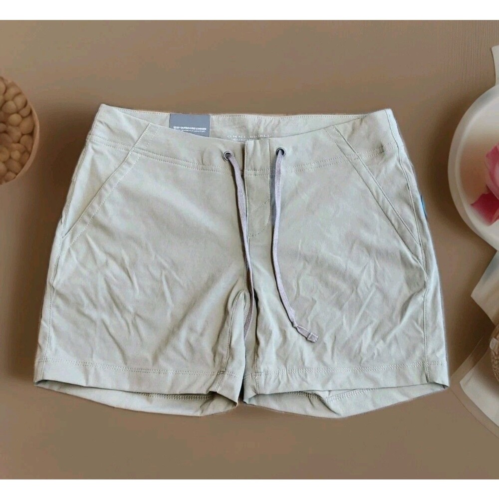 Columbia NWT Khaki Stretch Trail Shorts Women’s Size 5" Active Sz 4 MSRP $50.00